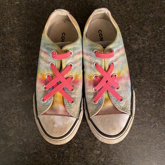 Converse All Star Low 'Rainbow Tie Dye' - Size 13C - Picture 6 of 8